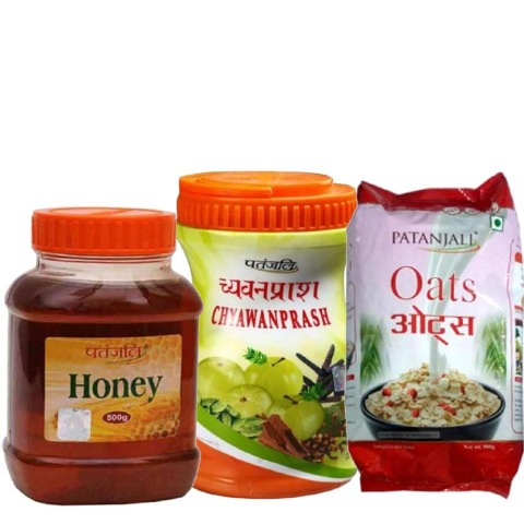 Patanjali Chyawanprash + Oats + Pure Honey Combo Patanjali Chyawanprash + Oats + Pure Honey Combo