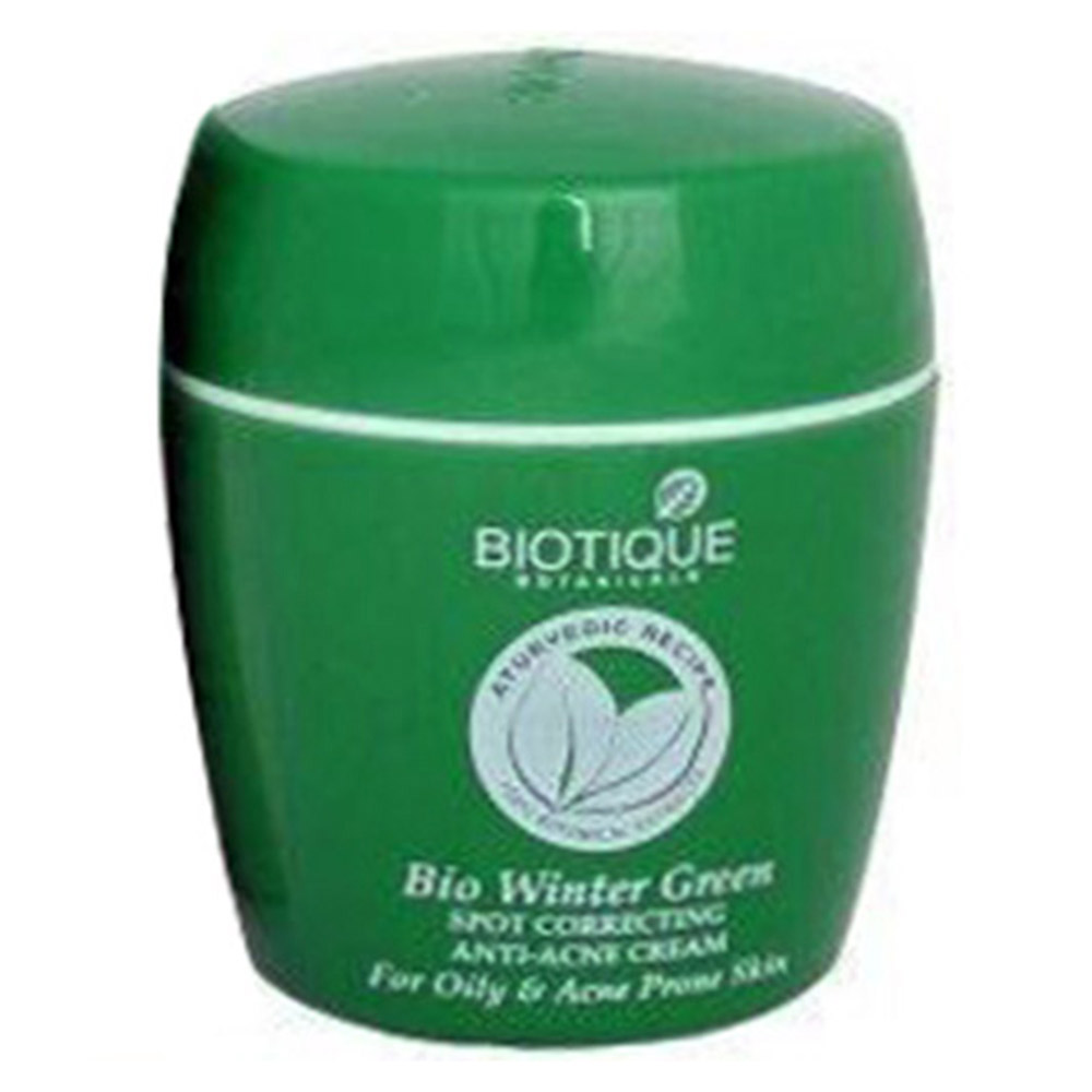 Biotique Bio Winter Green Anti Acne Cream, 75 g for Oily & Acne Prone Skin
