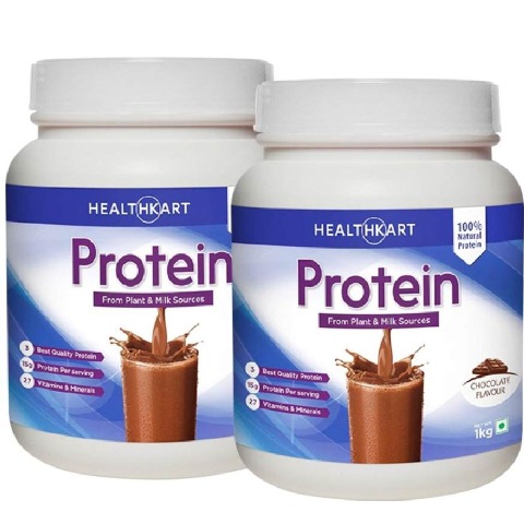 HealthKart Protein, Chocolate - Pack of 2 HealthKart Protein, Chocolate - Pack of 2