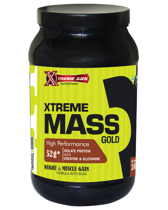 Xtreme Abs Nutrition Xtreme Mass Gold,  2.2 lb  Chocolate 