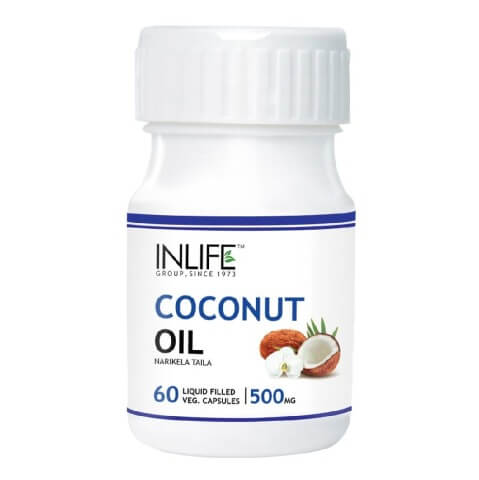 INLIFE Coconut Oil Vegetarian, 60 capsules INLIFE Coconut Oil Vegetarian, 60 capsules