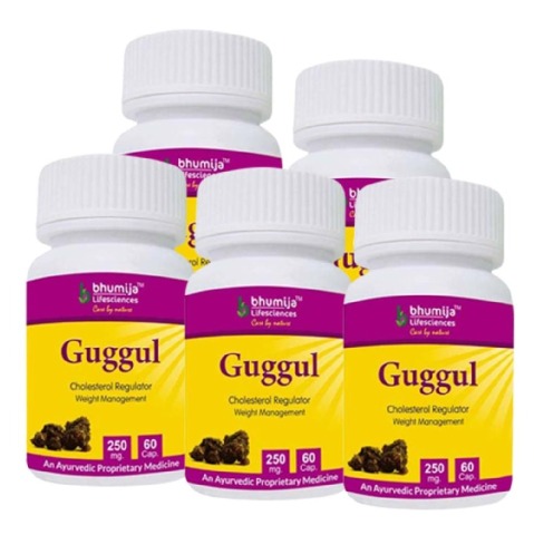 Bhumija Guggul - Pack of 5, 60 capsules Bhumija Guggul - Pack of 5, 60 capsules