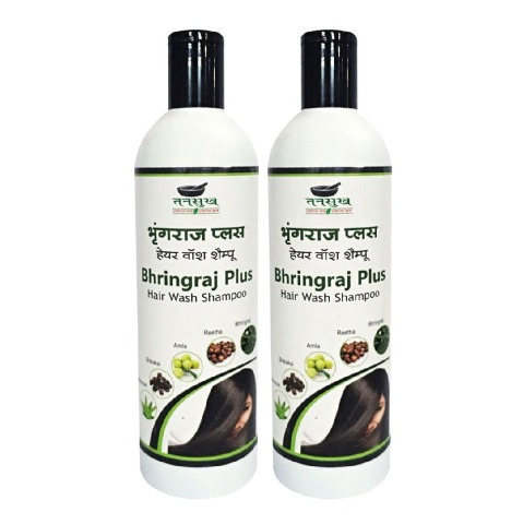 Tansukh Bhringraj Plus Shampoo - Pack of 2 500 ml for All Hair Types Tansukh Bhringraj Plus Shampoo - Pack of 2 500 ml for All Hair Types