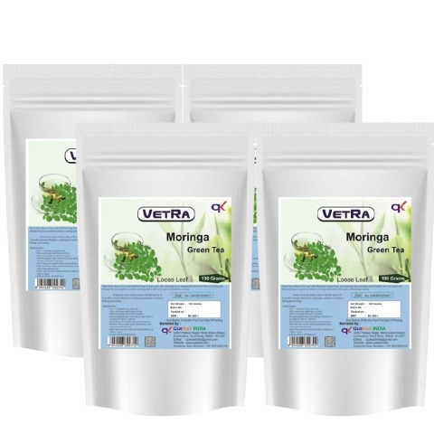 Vetra Moringa Green Tea Loose Leaf - Pack of 4 0.1 kg Unflavoured Vetra Moringa Green Tea Loose Leaf - Pack of 4 0.1 kg Unflavoured