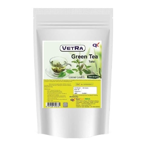 Vetra Tulsi Green Tea Loose Leaf, 0.3 kg Unflavoured Vetra Tulsi Green Tea Loose Leaf, 0.3 kg Unflavoured