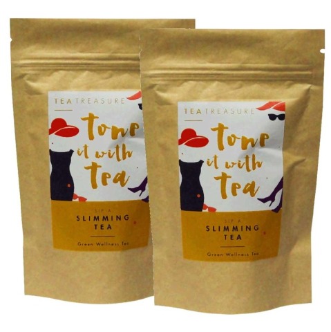 Tea Treasure Slimming Tea - Pack of 2 50 g Unflavoured Tea Treasure Slimming Tea - Pack of 2 50 g Unflavoured