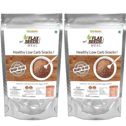 NutroActive Flax Seed Meal - Pack of 2 150 g NutroActive Flax Seed Meal - Pack of 2 150 g