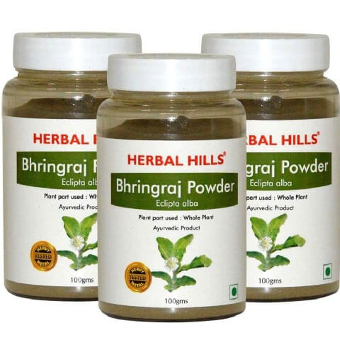 Herbal Hills Bhringraj powder (pack of 3), 0.1 kg Herbal Hills Bhringraj powder (pack of 3), 0.1 kg