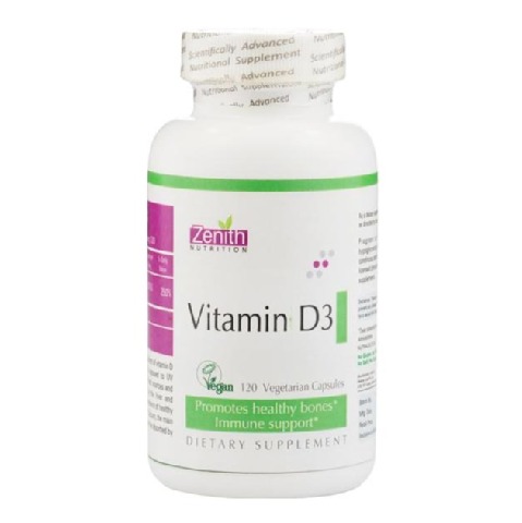 Zenith Nutrition Vitamin D3, 120 capsules