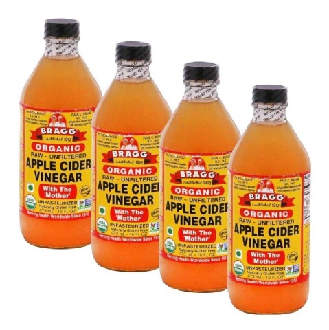 Bragg Apple Cider Vinegar, 0.473 L - Pack of 4 Bragg Apple Cider Vinegar, 0.473 L - Pack of 4