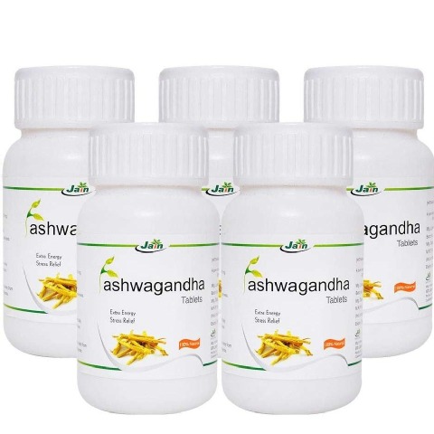 Jain Ashwagandha - Pack of 5 60 tablet(s) Jain Ashwagandha - Pack of 5 60 tablet(s)