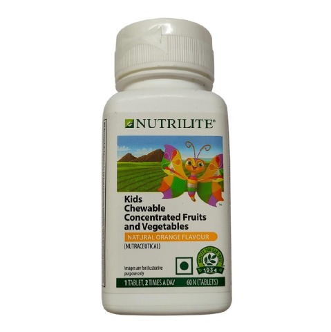 Amway Nutrilite Kids Concentrated Fruit & Vegetable,  60 chewable tablet(s) 