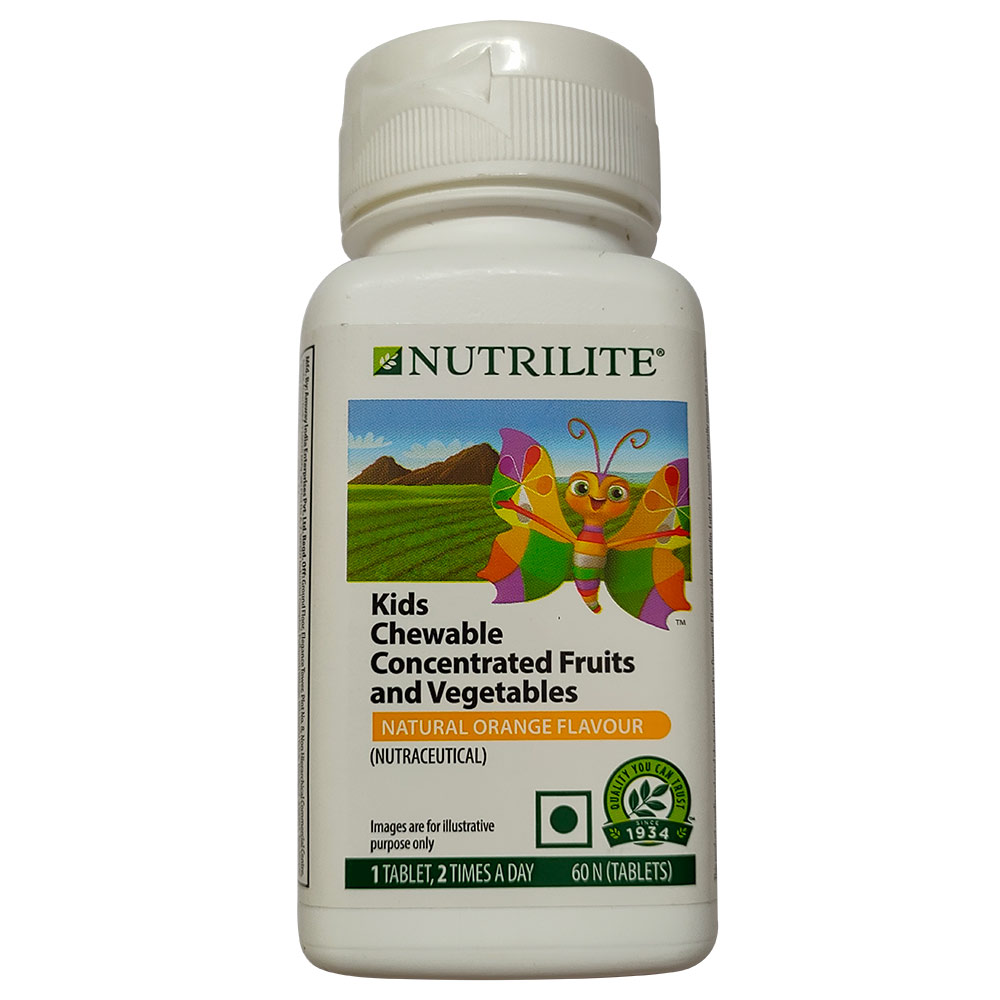 Amway Nutrilite Kids Concentrated Fruit & Vegetable,  60 chewable tablet(s) 