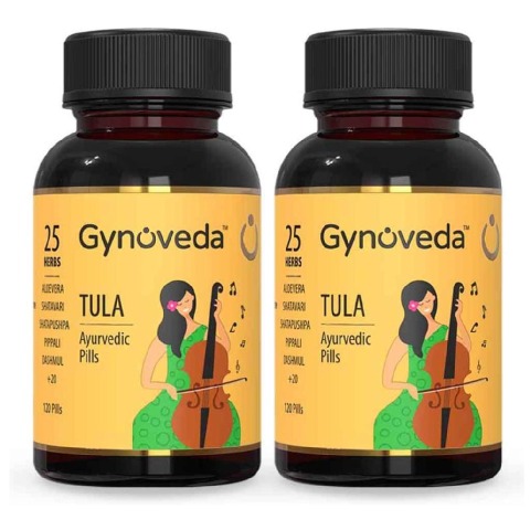 1 - Gynoveda TULA Ayurvedic Pills - Pack of 2,  120 tablet(s) 