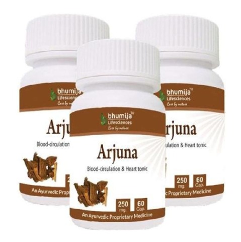 Bhumija Arjuna, 60 capsules - Pack of 3 Bhumija Arjuna, 60 capsules - Pack of 3