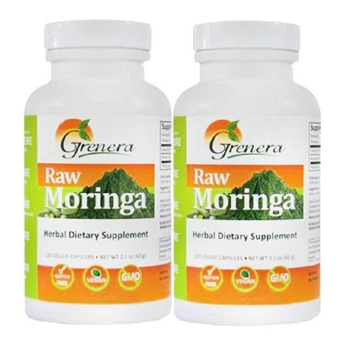 Grenera Raw Moringa, 120 veggie capsule(s) - Pack of 2 Grenera Raw Moringa, 120 veggie capsule(s) - Pack of 2