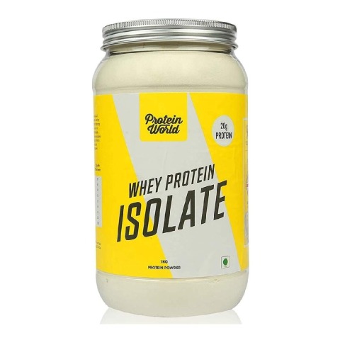 1 - Protein World Whey Protein Isolate,  2.2 lb  Vanilla Ice Cream 