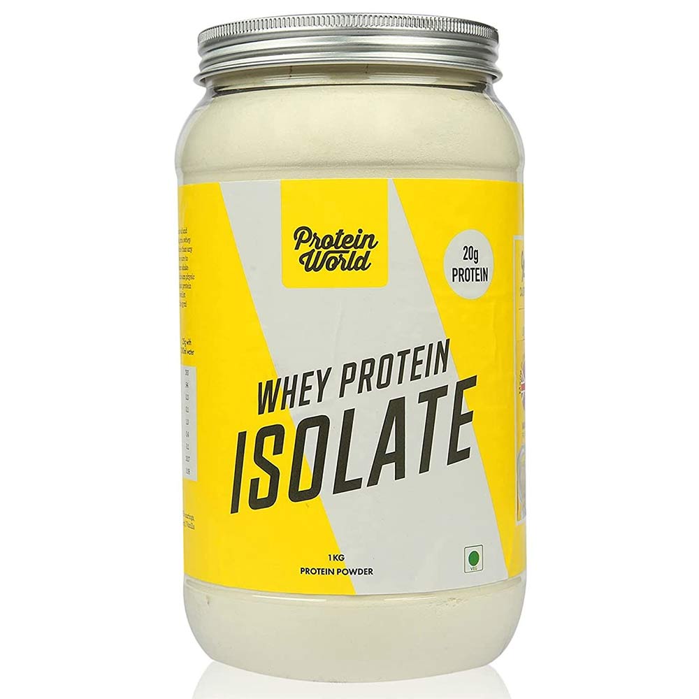 1 - Protein World Whey Protein Isolate,  2.2 lb  Vanilla Ice Cream 