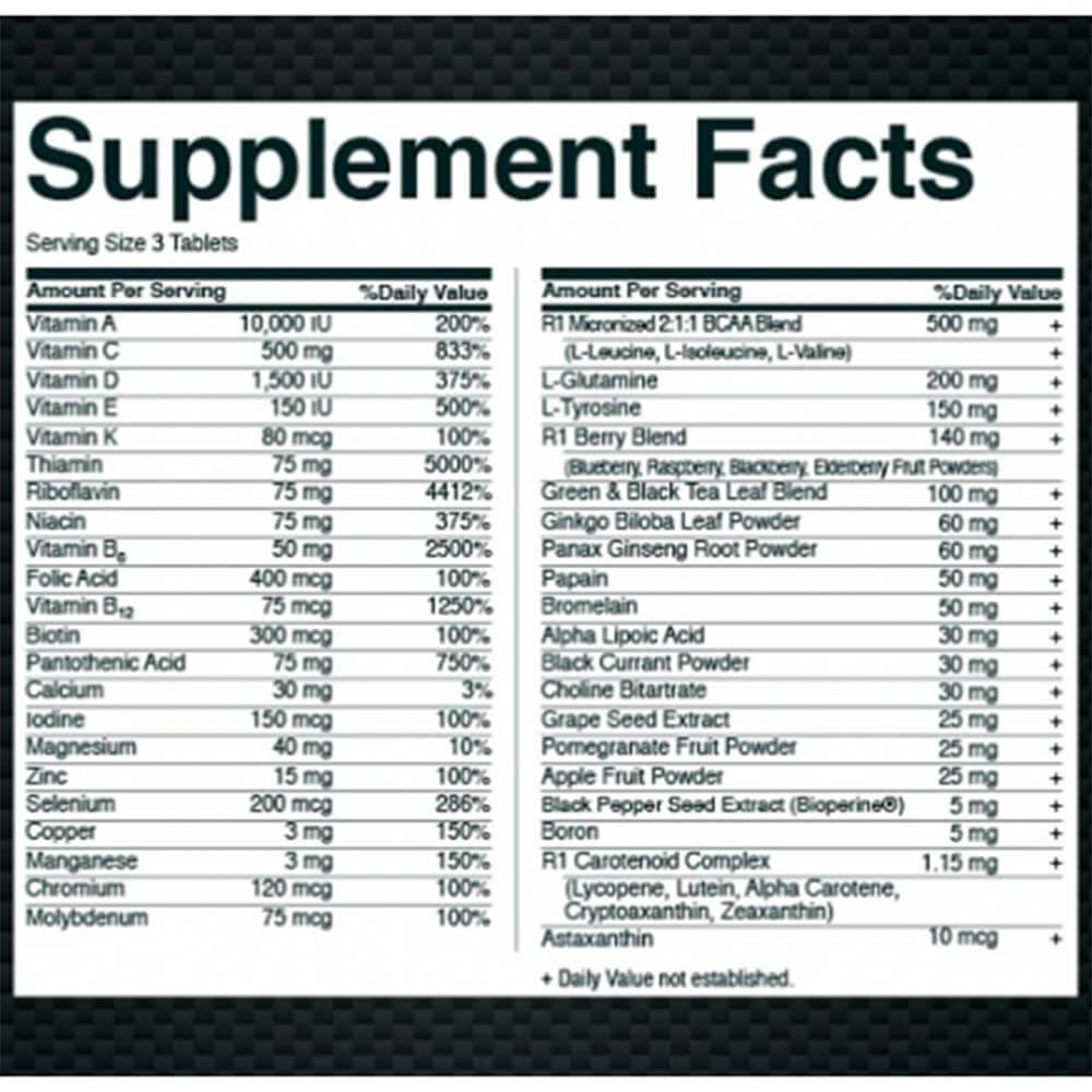 supplement - Rule One Men's Train Daily Multivitamin,  90 tablet(s)  Unflavoured 