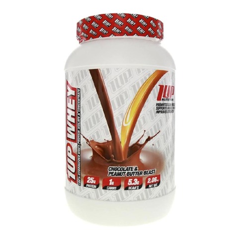 1 - 1UP Nutrition Whey Protein and Hydrolyzed Isolate,  2 lb  Chocolate Peanut Butter 
