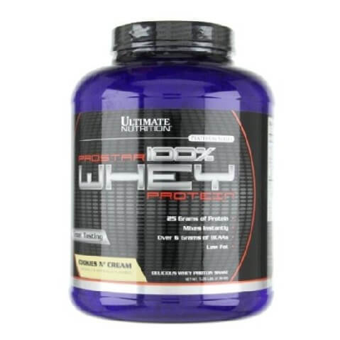 Ultimate Nutrition Prostar 100% Whey Protein, 5.28 lb Cookies & Cream Ultimate Nutrition Prostar 100% Whey Protein, 5.28 lb Cookies & Cream