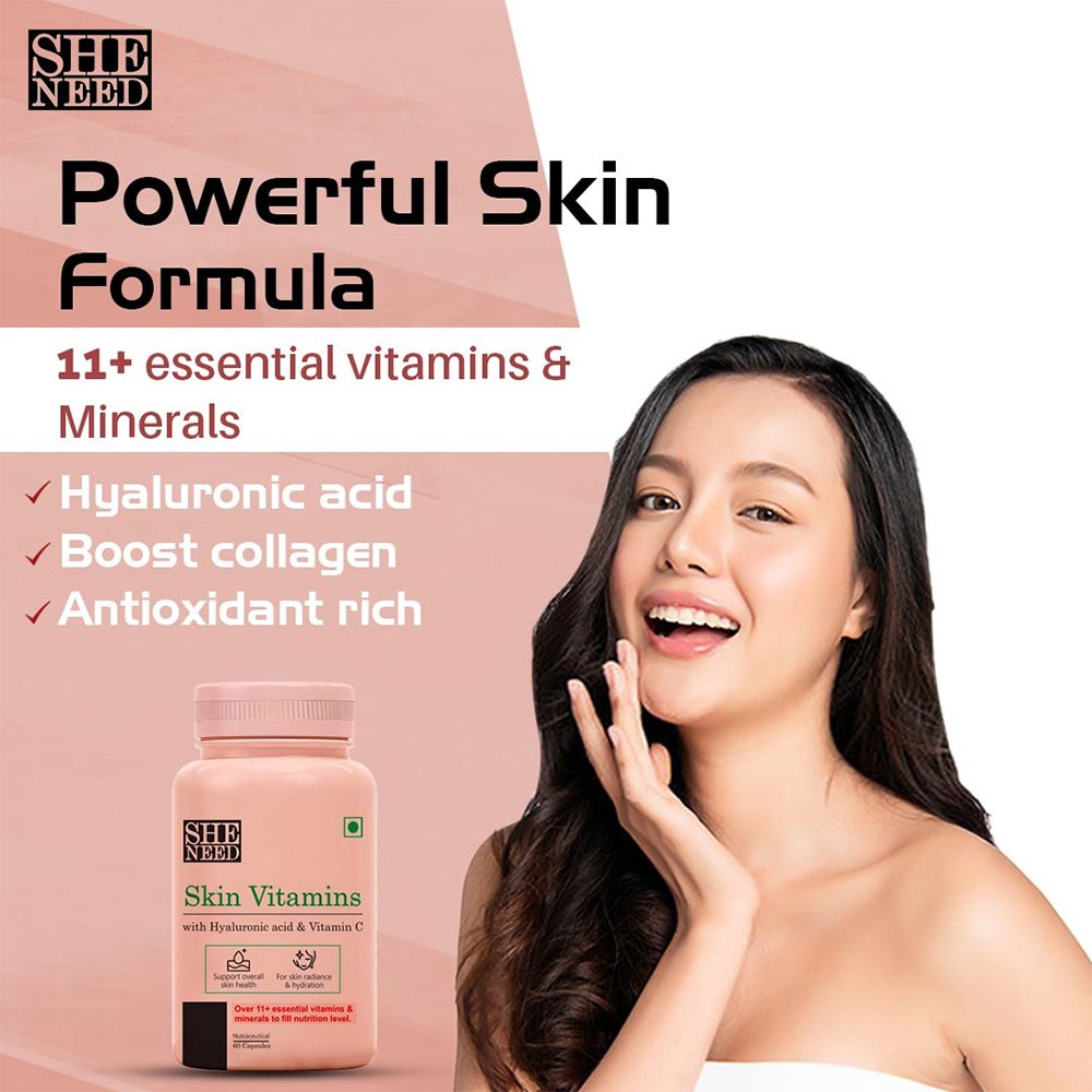 4 - SheNeed Skin Vitamin,  60 capsules 