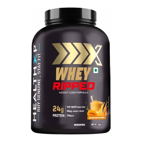 1 - HealthXP Whey Ripped, 4.4 lb Mango Milkshake