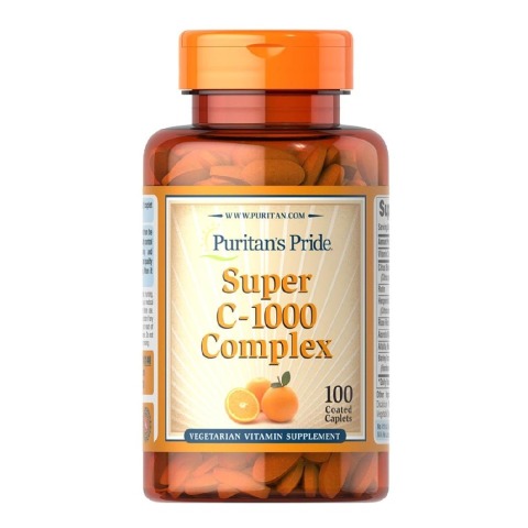 1 - Puritan's Pride Super C-1000 Complex,  100 caplets  Orange 