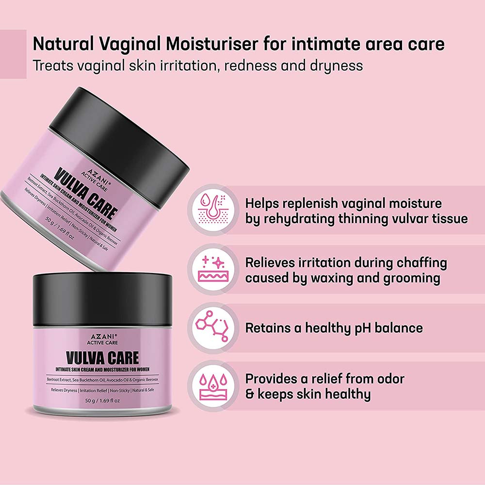 2 - Azani Active Care Vulva Care Intimate Skin Cream,  50 g  for All Skin Types 