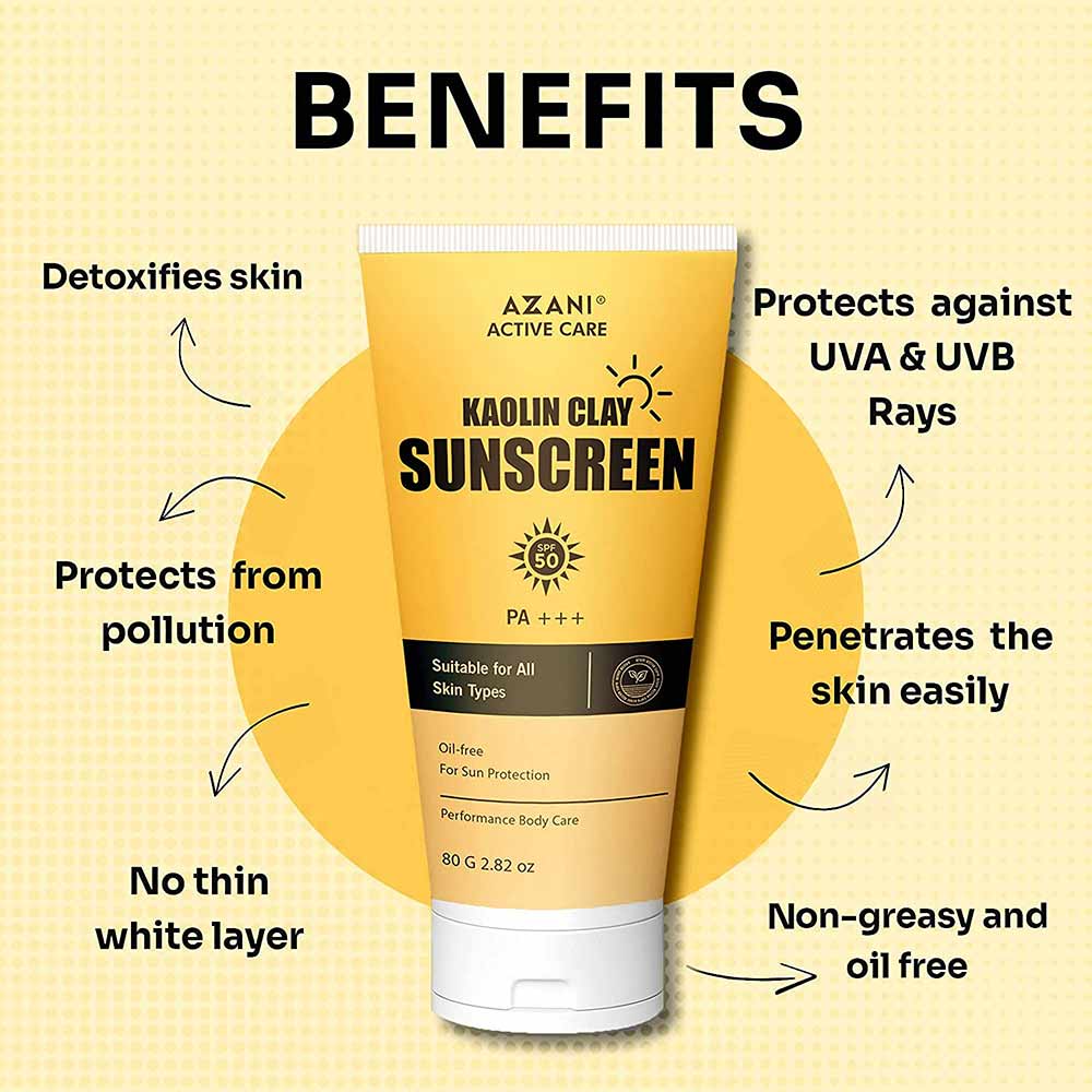 3 - Azani Active Care Sunscreen,  80 g  for All Skin Types 