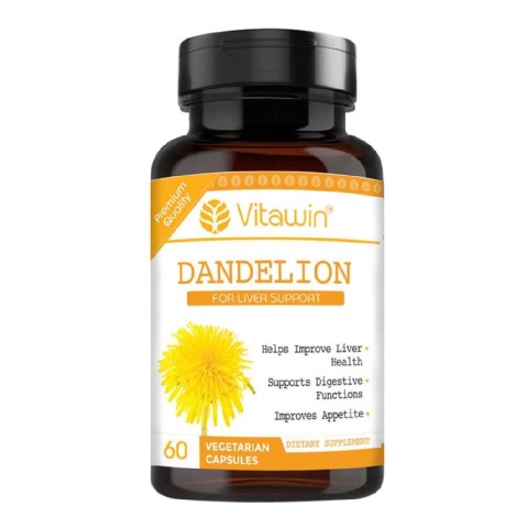 1 - VITAWIN Dandelion for Liver Support (500 mg),  60 capsules 