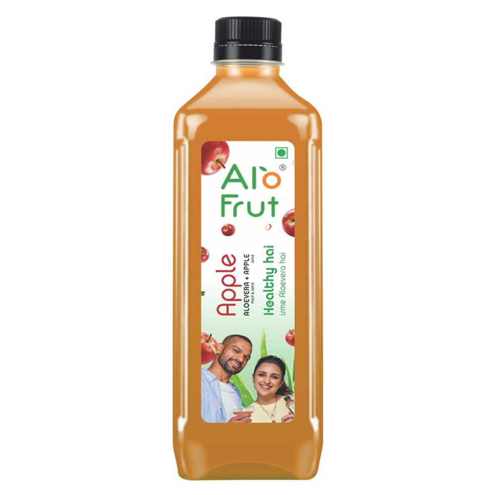 1 - Alo Frut Apple Aloevera Juice,  0.160 L  Apple (Pack of 5) 