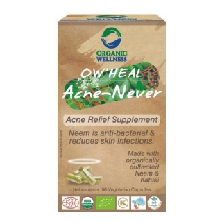 Organic Wellness OW'Heal Acne - Never, 90 capsules