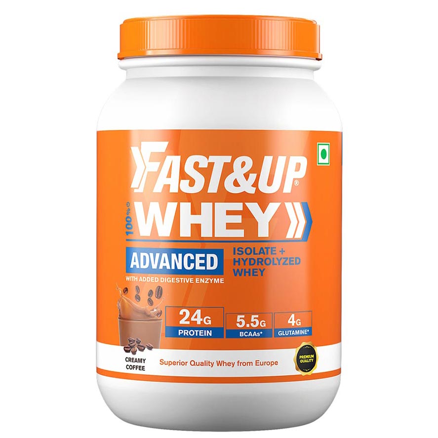 Fast & Up Whey Advanced - Isolate + Hydrolyzed Whey,  2.01 lb  Creamy Coffee 
