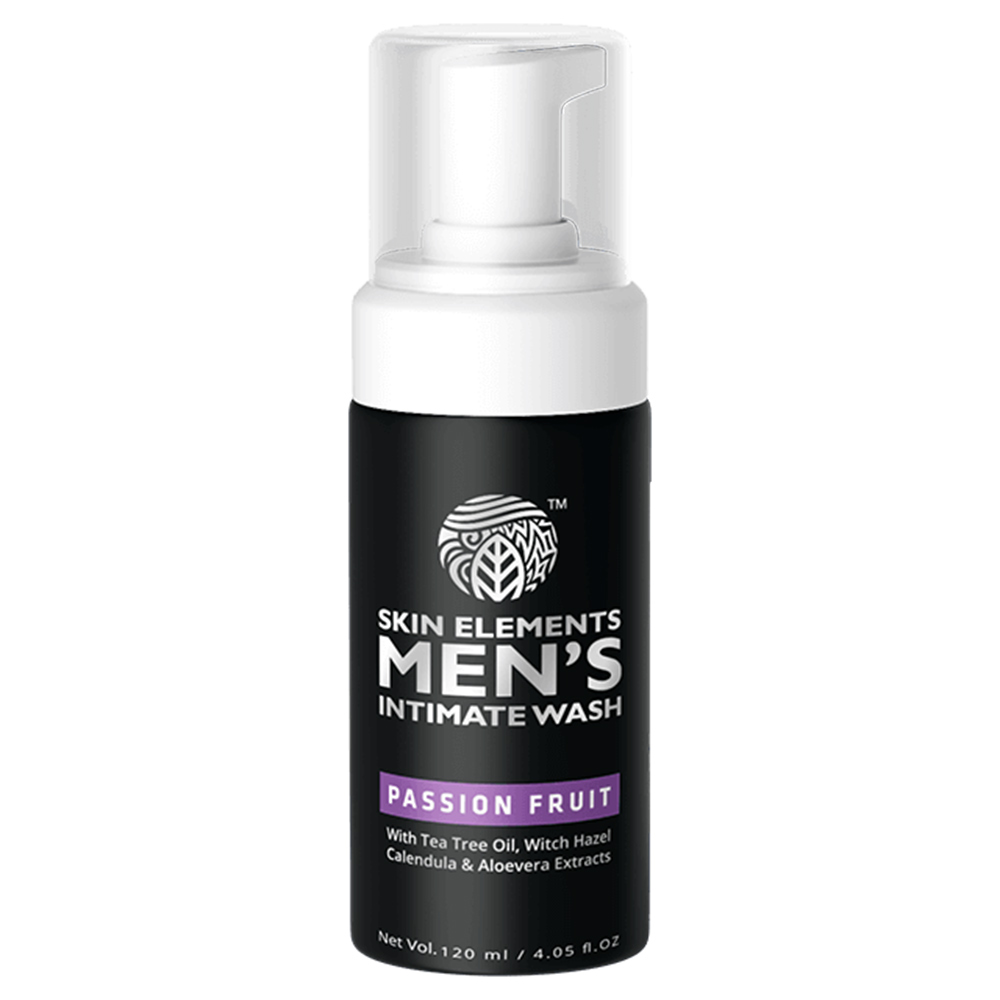 Skin Elements Men's Intimate Wash,  Tea Tree Oil (Passion Fruit)  120 ml 