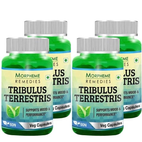 Morpheme Remedies Tribulus Terrestris (500 mg), 4 Piece(s)/Pack Morpheme Remedies Tribulus Terrestris (500 mg), 4 Piece(s)/Pack