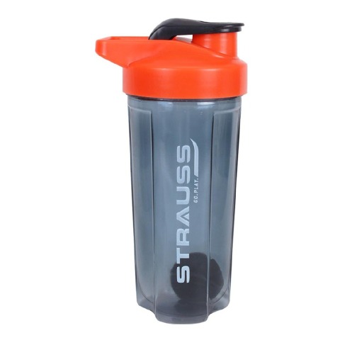 1 - Strauss Energy Shaker Bottle,  Orange & Black Shade  700 ml 