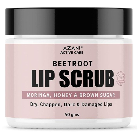 1 - Azani Active Care Beetroot Lip Scrub,  40 g  Dry Chapped Dark & Damaged Lips 