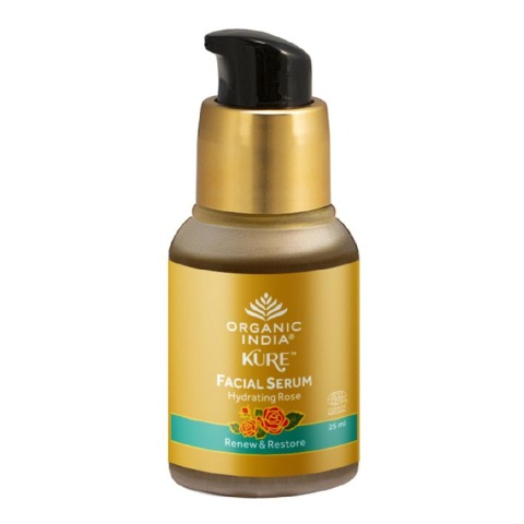 1 - Organic India Facial Serum, 25 ml Hydrating Rose