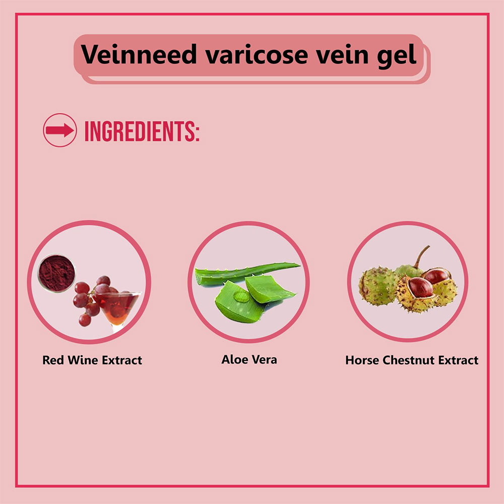 4 - West Coast Veinneed Varicose Vein Gel,  200 g  Red Wine Leaf Extract 