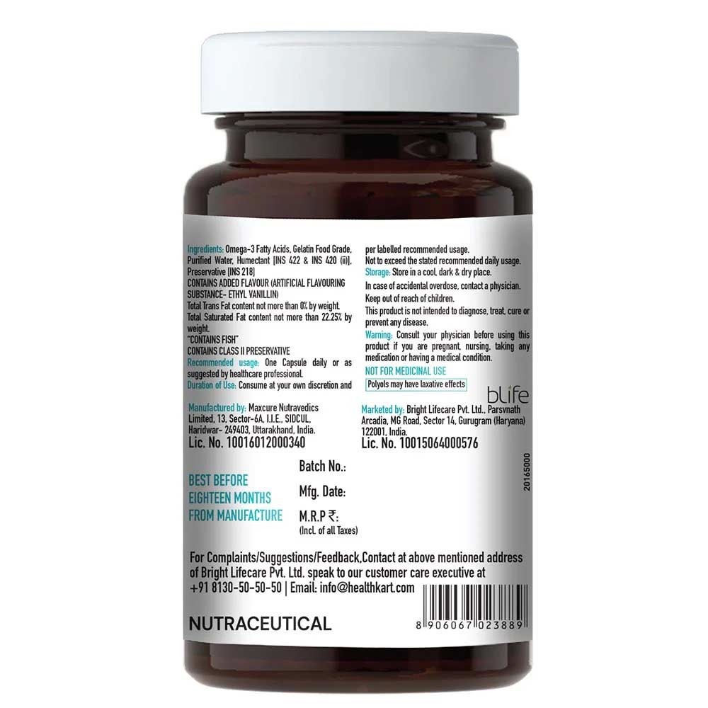 5 - HK Vitals Fish Oil Pack of 2,  Unflavoured  60 tablet(s)