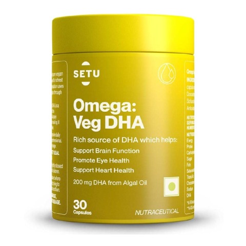 1 - Setu Omega : Veg DHA, 30 capsules
