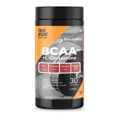 1 - ElectroFizz BCAA + L-Glutamine,  0.99 lb  30 Servings  Litchee 
