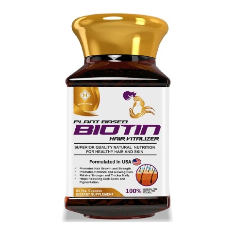 1 - Mountainor Plant-Based Biotin Hair Vitalizer,  90 capsules  Unflavoured 