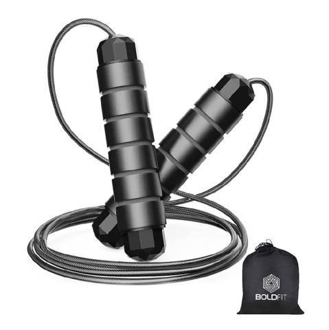 1 - Boldfit Skipping Rope,  Black  Free Size 