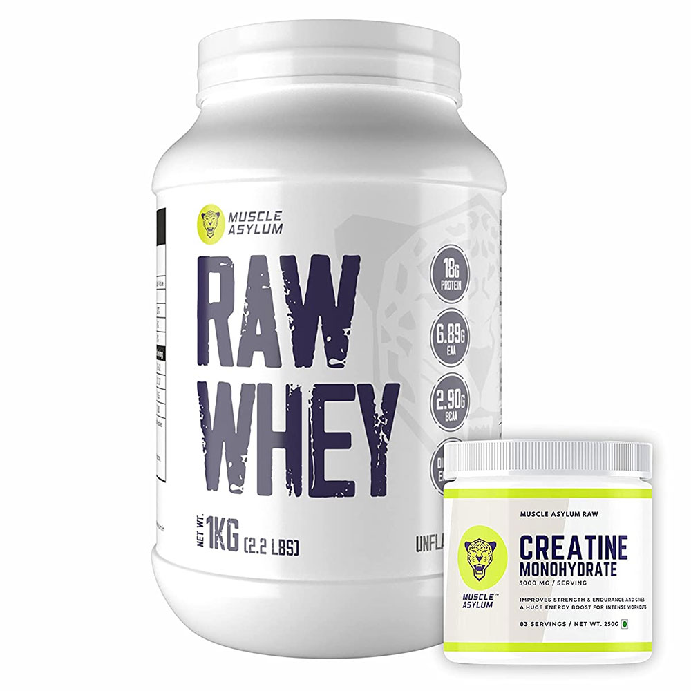 Raw Whey & Creatine Monohydrate Combo at Best Price in India