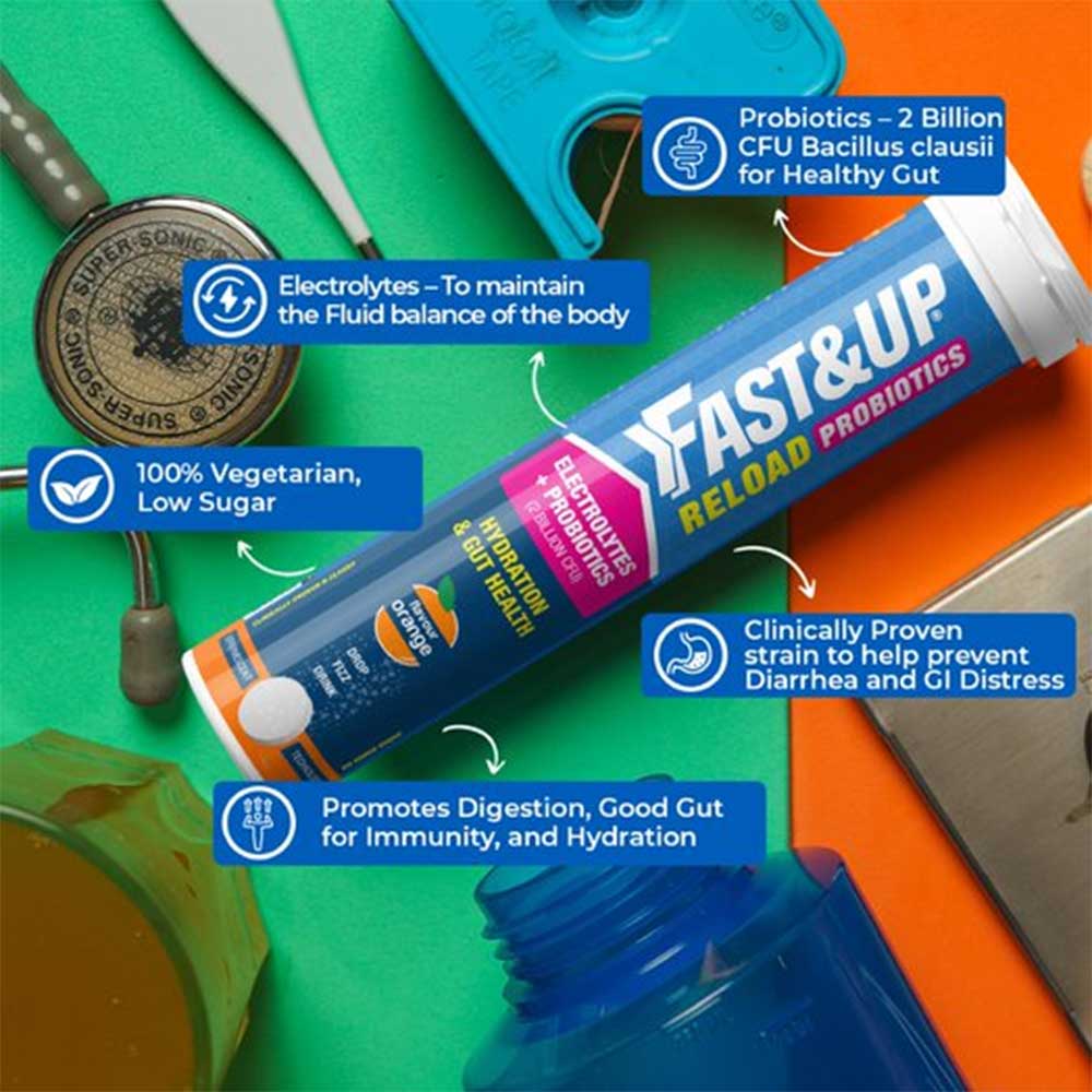 3 - Fast & Up Reload Probiotics,  20 tablet(s)  Orange 