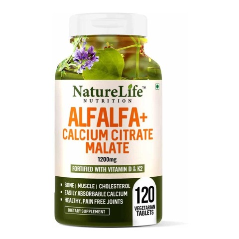 1 - NatureLife Nutrition Alfalfa+Calcium Citrate Malate,  120 tablet(s)  Unflavoured 