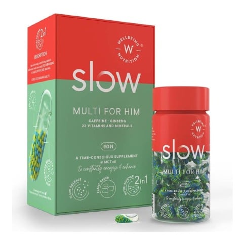 1 - Wellbeing Nutrition Slow Multi For Him, 60 capsules Unflavoured