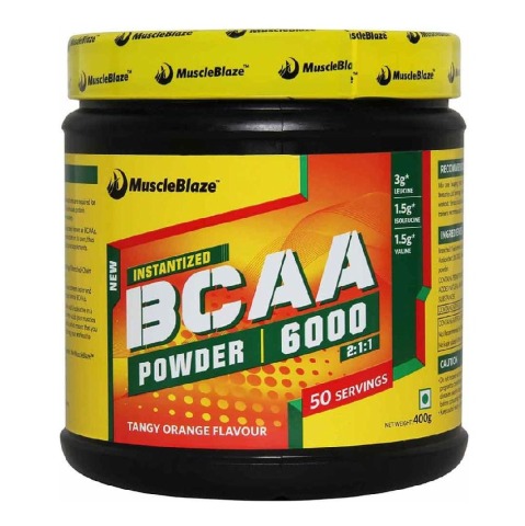 MuscleBlaze BCAA 6000, 0.88 lb Tangy Orange MuscleBlaze BCAA 6000, 0.88 lb Tangy Orange